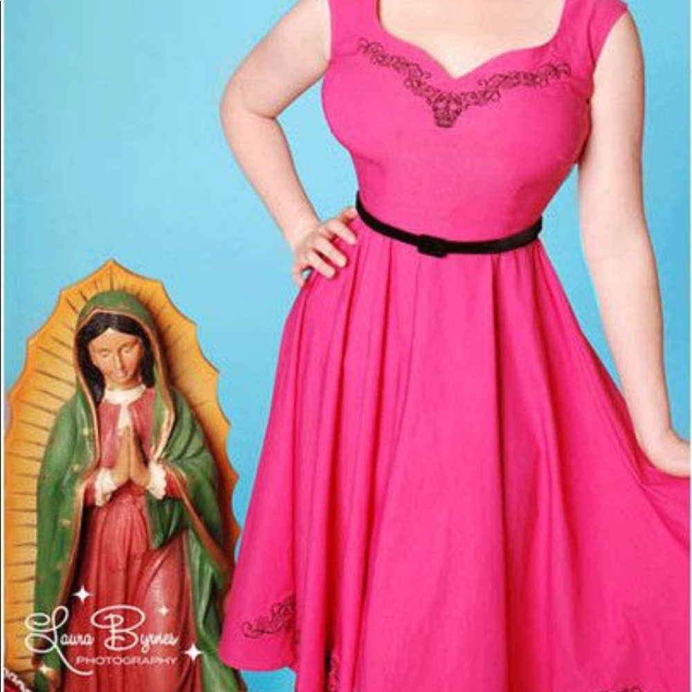 Pinup girl clothing Day of the Dead dress